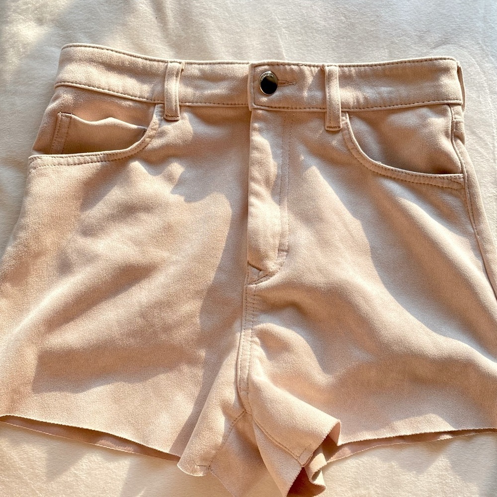Zara Women’s Faux Suede High Waist Shorts